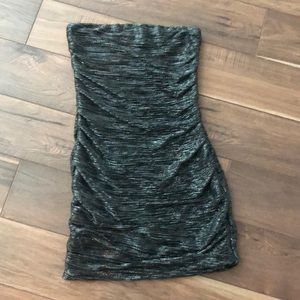 Express Party Dress - Medium -  Silver Black